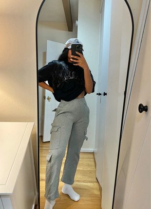 Photograph of Bluehaven Grey Cargo Sweatpants